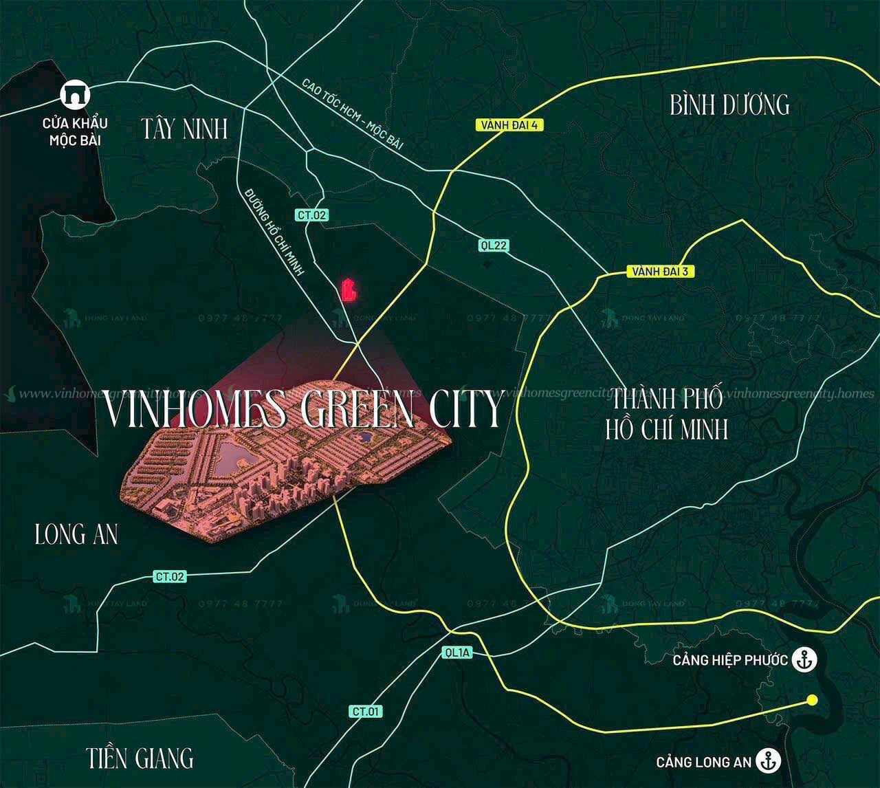Ranh Giới Vị Trí Vinhomes Long An